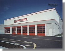 Tire center with Arm-R-Lite Door